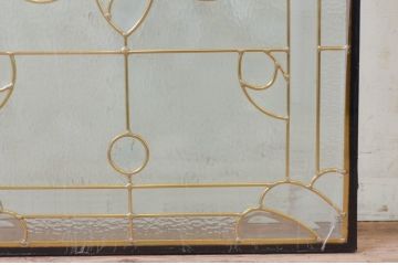 未使用品　花の滴(はなのしずく)　デットストック品のステンドグラス(建具、ドア、窓、照明、衝い立て、衝立、つい立て)(定価約9万6千円)(R-074431)