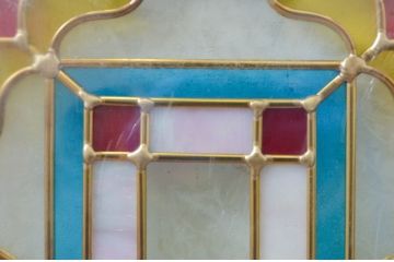 未使用品　楽園(らくえん)　デットストック品のステンドグラス(建具、ドア、窓、照明、衝い立て、衝立、つい立て)(定価約7万9千円)(R-074434)