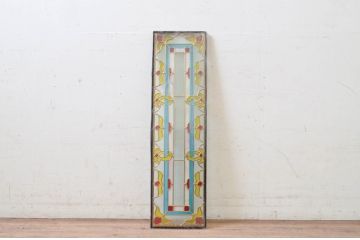 未使用品　楽園(らくえん)　デットストック品のステンドグラス(建具、ドア、窓、照明、衝い立て、衝立、つい立て)(定価約7万9千円)(R-074434)