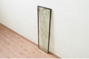 未使用品　花の滴(はなのしずく)　デットストック品のステンドグラス(建具、ドア、窓、照明、衝い立て、衝立、つい立て)(定価約7万5千円)(R-074435)