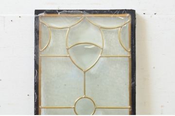 未使用品　花の滴(はなのしずく)　デットストック品のステンドグラス(建具、ドア、窓、照明、衝い立て、衝立、つい立て)(定価約7万5千円)(R-074435)