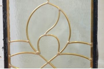 未使用品　花の滴(はなのしずく)　デットストック品のステンドグラス(建具、ドア、窓、照明、衝い立て、衝立、つい立て)(定価約7万5千円)(R-074435)