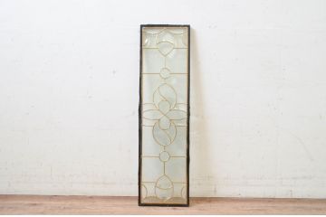 未使用品　花の滴(はなのしずく)　デットストック品のステンドグラス(建具、ドア、窓、照明、衝い立て、衝立、つい立て)(定価約7万5千円)(R-074435)