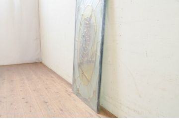 未使用品　幸福の梟(こうふくのふくろう)　デットストック品のステンドグラス(建具、ドア、窓、照明、衝い立て、衝立、つい立て)(定価約14万円)(R-074436)