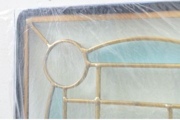 未使用品　木の実(きのみ)　デットストック品のステンドグラス(建具、ドア、窓、照明、衝い立て、衝立、つい立て)(定価約10万8千円)(R-074437)