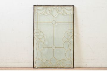 未使用品　風雲(ふううん)　デットストック品のステンドグラス(建具、ドア、窓、照明、衝い立て、衝立、つい立て)(定価約9万6千円)(R-074440)