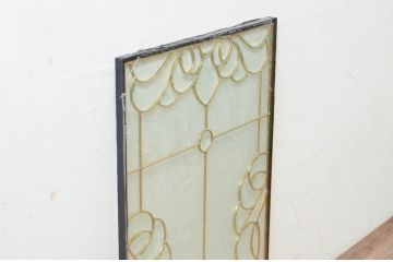 未使用品　風雲(ふううん)　デットストック品のステンドグラス(建具、ドア、窓、照明、衝い立て、衝立、つい立て)(定価約9万6千円)(R-074440)
