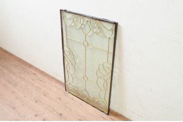 未使用品　風雲(ふううん)　デットストック品のステンドグラス(建具、ドア、窓、照明、衝い立て、衝立、つい立て)(定価約9万6千円)(R-074440)