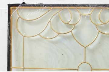 未使用品　風雲(ふううん)　デットストック品のステンドグラス(建具、ドア、窓、照明、衝い立て、衝立、つい立て)(定価約9万6千円)(R-074440)