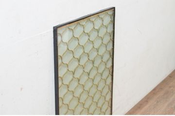 未使用品　陽炎(かげろう)　デットストック品のステンドグラス(建具、ドア、窓、照明、衝い立て、衝立、つい立て)(定価約12万円)(R-074441)