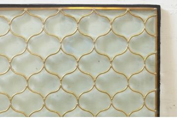 未使用品　陽炎(かげろう)　デットストック品のステンドグラス(建具、ドア、窓、照明、衝い立て、衝立、つい立て)(定価約12万円)(R-074441)