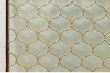 未使用品　陽炎(かげろう)　デットストック品のステンドグラス(建具、ドア、窓、照明、衝い立て、衝立、つい立て)(定価約12万円)(R-074441)