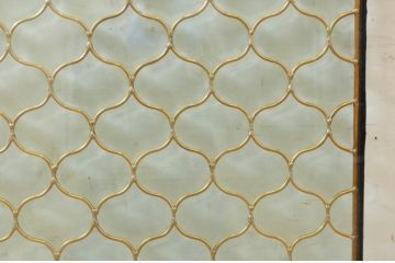 未使用品　陽炎(かげろう)　デットストック品のステンドグラス(建具、ドア、窓、照明、衝い立て、衝立、つい立て)(定価約12万円)(R-074441)