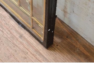 未使用品　銀杏の葉(いちょうのは)　デットストック品のステンドグラス(建具、ドア、窓、照明、衝い立て、衝立、つい立て)(定価約10万4千円)(R-074450)
