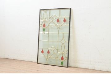未使用品　ランプ　デットストック品のステンドグラス(建具、ドア、窓、照明、衝い立て、衝立、つい立て)(定価約10万2千円)(R-074454)