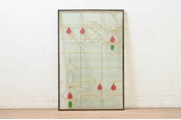 未使用品　ランプ　デットストック品のステンドグラス(建具、ドア、窓、照明、衝い立て、衝立、つい立て)(定価約10万2千円)(R-074454)