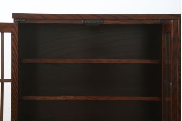 中古　美品!!　岩谷堂箪笥　力強い木目と重厚な金具が美しい収納棚サイドボード(水屋箪笥、戸棚、キャビネット)(R-074463)