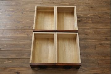 中古　美品!!　岩谷堂箪笥　力強い木目と重厚な金具が美しい収納棚サイドボード(水屋箪笥、戸棚、キャビネット)(R-074463)