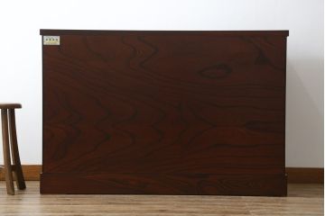 中古　美品!!　岩谷堂箪笥　力強い木目と重厚な金具が美しい収納棚サイドボード(水屋箪笥、戸棚、キャビネット)(R-074463)
