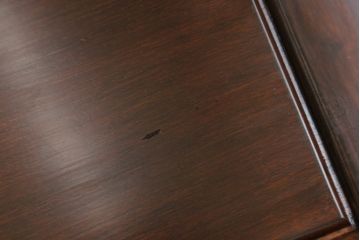和製ビンテージ　花梨(カリン)材　滑らかな木の質感が美しいアームチェア2脚セット(ダイニングチェア、板座チェア、椅子、イス、ヴィンテージ、バラ売り可能)(R-074472)