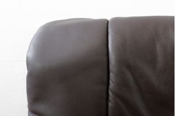 中古　ドイツ高級ブランド　himolla(ヒモラ)　model.7560　本革(レザー)　ゼロストレスチェア　ゆったりとした座り心地が魅力的なリクライニングソファとオットマンのセット(アームチェア、リクライニングチェア、リクライナー、シングルソファ、回転チェア、1人掛け、1P、フットスツール)(R-074475)