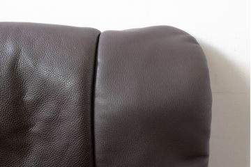 中古　ドイツ高級ブランド　himolla(ヒモラ)　model.7560　本革(レザー)　ゼロストレスチェア　ゆったりとした座り心地が魅力的なリクライニングソファとオットマンのセット(アームチェア、リクライニングチェア、リクライナー、シングルソファ、回転チェア、1人掛け、1P、フットスツール)(R-074475)