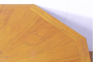 中古　美品　DREXEL HERITAGE(ドレクセルヘリテイジ)　ESPERANTO(エスペラント)　八角形天板がお洒落なエクステンションテーブル(ダイニングテーブル、食卓、4人掛け、6人掛け、ドローリーフテーブル、オクタゴンテーブル)(R-074480)