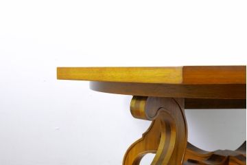 中古　美品　DREXEL HERITAGE(ドレクセルヘリテイジ)　ESPERANTO(エスペラント)　八角形天板がお洒落なエクステンションテーブル(ダイニングテーブル、食卓、4人掛け、6人掛け、ドローリーフテーブル、オクタゴンテーブル)(R-074480)