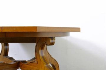 中古　美品　DREXEL HERITAGE(ドレクセルヘリテイジ)　ESPERANTO(エスペラント)　八角形天板がお洒落なエクステンションテーブル(ダイニングテーブル、食卓、4人掛け、6人掛け、ドローリーフテーブル、オクタゴンテーブル)(R-074480)