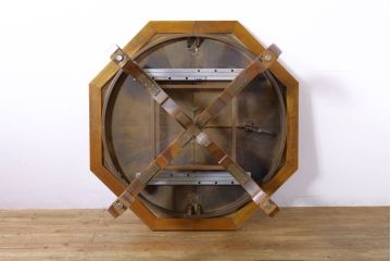 中古　美品　DREXEL HERITAGE(ドレクセルヘリテイジ)　ESPERANTO(エスペラント)　八角形天板がお洒落なエクステンションテーブル(ダイニングテーブル、食卓、4人掛け、6人掛け、ドローリーフテーブル、オクタゴンテーブル)(R-074480)
