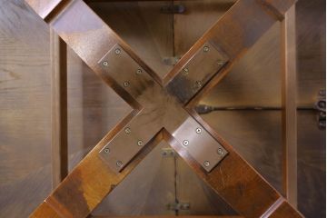 中古　美品　DREXEL HERITAGE(ドレクセルヘリテイジ)　ESPERANTO(エスペラント)　八角形天板がお洒落なエクステンションテーブル(ダイニングテーブル、食卓、4人掛け、6人掛け、ドローリーフテーブル、オクタゴンテーブル)(R-074480)