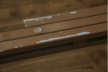 中古　美品　廃盤品　DREXEL HERITAGE(ドレクセルヘリテイジ)　Cameo Classics(キャメオクラシックス)　天板のチェックパターンがお洒落なエクステンションテーブル　(R-074481)