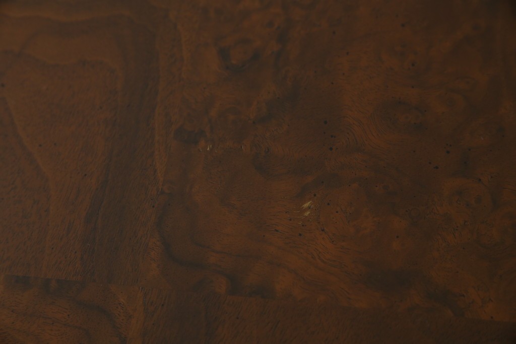 中古　美品　廃盤品　DREXEL HERITAGE(ドレクセルヘリテイジ)　Cameo Classics(キャメオクラシックス)　天板のチェックパターンがお洒落なエクステンションテーブル　(R-074481)