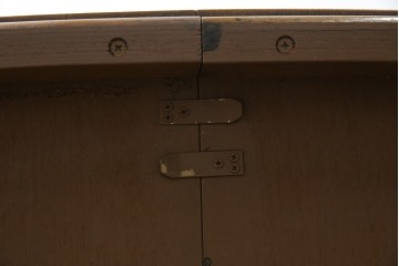 中古　美品　廃盤品　DREXEL HERITAGE(ドレクセルヘリテイジ)　Cameo Classics(キャメオクラシックス)　天板のチェックパターンがお洒落なエクステンションテーブル　(R-074481)