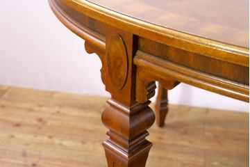 中古　美品　DREXEL HERITAGE(ドレクセルヘリテイジ)　Cameo Classics(キャメオクラシックス)　エレガントな空間を演出するエクステンションテーブル(ダイニングテーブル、食卓、4人掛け、6人掛け)(R-074481)