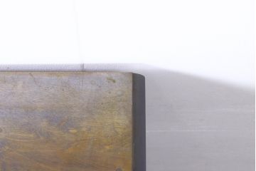 和製ビンテージ　絶版品　北海道民芸家具　カバ材　風格漂う両袖ライティングビューロー(デスク、両袖机、在宅用、在宅ワーク用、ヴィンテージ)(R-074486)