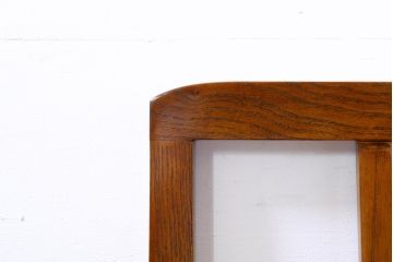 和製ビンテージ　未使用　展示品　民芸家具　欅(ケヤキ)材　収納付きで便利な囲炉裏ベンチ(椅子、ダイニングチェア、板座チェア、ヴィンテージ)(R-074491)