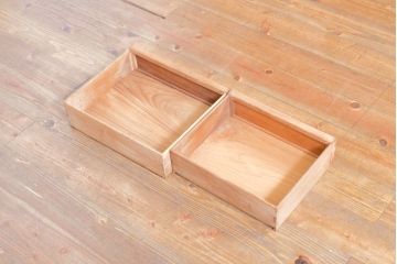 和製ビンテージ　未使用　展示品　桑材　和の空間作りにおすすめの飾り棚(茶棚、違い棚、収納棚、戸棚、ヴィンテージ)(R-074493)