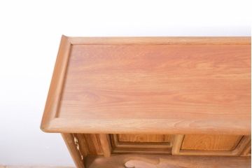 和製ビンテージ　未使用　展示品　桑材　和の空間作りにおすすめの飾り棚(茶棚、違い棚、収納棚、戸棚、ヴィンテージ)(R-074493)