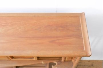 和製ビンテージ　未使用　展示品　桑材　和の空間作りにおすすめの飾り棚(茶棚、違い棚、収納棚、戸棚、ヴィンテージ)(R-074493)
