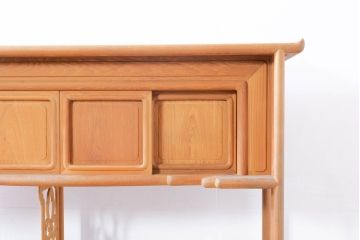 和製ビンテージ　未使用　展示品　桑材　和の空間作りにおすすめの飾り棚(茶棚、違い棚、収納棚、戸棚、ヴィンテージ)(R-074493)