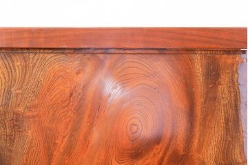 和製ビンテージ　総欅(ケヤキ)材　漆塗り　美しい杢目が目を惹く衝立て(つい立て、衝い立て、仕切り、パーテーション、ヴィンテージ)(R-074497)