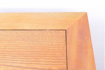 和製ビンテージ　総欅(ケヤキ)材　収納力抜群! 欅の杢目と風合いそのままを楽しめる下駄箱(収納棚、戸棚、靴箱、キャビネット、ヴィンテージ)(R-074498)