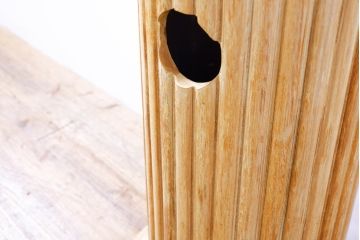 和製ビンテージ　美術品のような佇まいが魅力的な木製の灰皿(アッシュトレイ、スタンド灰皿、ヴィンテージ)(R-074499)