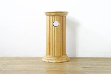 和製ビンテージ　美術品のような佇まいが魅力的な木製の灰皿(アッシュトレイ、スタンド灰皿、ヴィンテージ)(R-074499)