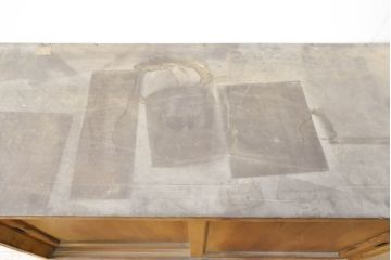 和製アンティーク　前面欅(ケヤキ)材　ナチュラルな雰囲気のお部屋にも取り入れやすいシンプルな収納棚(戸棚、サイドボード、ローボード、サイドキャビネット)(R-074503)
