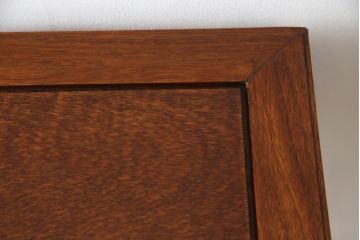 和製ビンテージ　未使用　展示品　花梨(カリン)材　オリエンタルな雰囲気漂う花台(サイドテーブル、飾り台、ヴィンテージ)(R-074504)