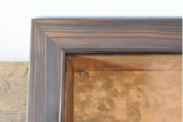 和製ビンテージ　未使用　展示品　花梨(カリン)材　黒檀(コクタン)材　艶やかな色味が魅力的な長火鉢(囲炉裏、木製火鉢、ヴィンテージ)(R-074505)