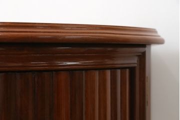 和製ビンテージ　未使用　展示品　花梨(カリン)材　堂々とした佇まいが魅力的なサイドボード(サイドキャビネット、リビングボード、テレビ台、テレビボード、収納棚、戸棚、ヴィンテージ)(定価約90万円)(R-074506)