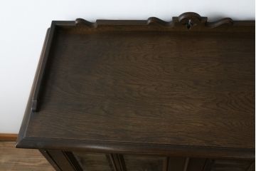 中古　美品!!　永田良介商店 　気品漂う佇まいが魅力のブックケース(本箱、飾り棚、収納棚、戸棚、キャビネット)(定価約44万円)(R-074510)